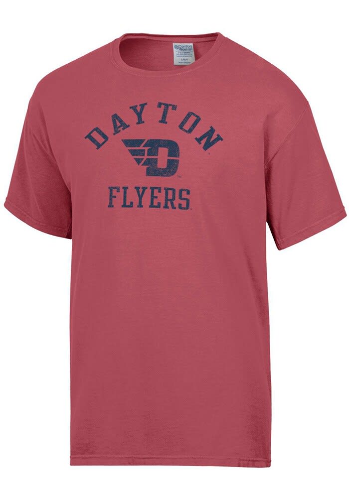 ComfortWash Dayton Flyers Crimson Garment Dyed Short Sleeve T Shirt