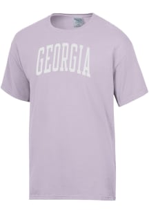 ComfortWash Georgia Bulldogs Purple Garment Dyed Short Sleeve T Shirt