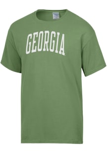 ComfortWash Georgia Bulldogs Green Garment Dyed Short Sleeve T Shirt