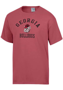 ComfortWash Georgia Bulldogs Red Garment Dyed Short Sleeve T Shirt