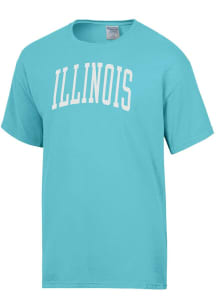 Illinois Fighting Illini Teal ComfortWash Garment Dyed Short Sleeve T Shirt