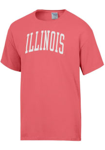 Illinois Fighting Illini Orange ComfortWash Garment Dyed Classic Short Sleeve T Shirt