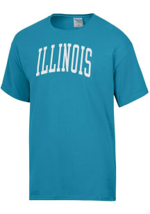 Illinois Fighting Illini Blue ComfortWash Garment Dyed Short Sleeve T Shirt