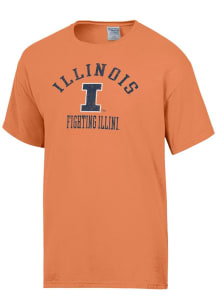 Illinois Fighting Illini Orange ComfortWash Garment Dyed Short Sleeve T Shirt