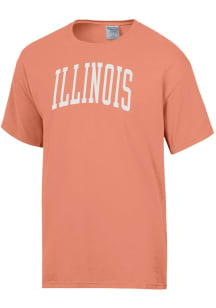 Illinois Fighting Illini Orange ComfortWash Garment Dyed Short Sleeve T Shirt