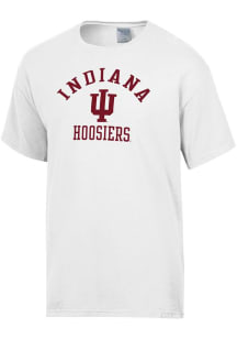 Indiana Hoosiers White ComfortWash Garment Dyed Short Sleeve T Shirt