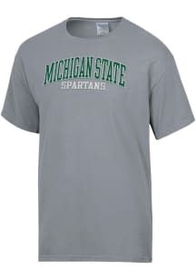 Michigan State Spartans Charcoal ComfortWash Garment Dyed Short Sleeve T Shirt