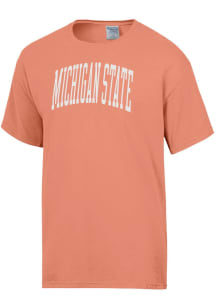 Michigan State Spartans Orange ComfortWash Garment Dyed Design Short Sleeve T Shirt