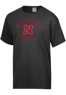 Nebraska Cornhuskers Black ComfortWash Garment Dyed Short Sleeve T Shirt