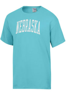 Nebraska Cornhuskers Teal ComfortWash Garment Dyed Short Sleeve T Shirt