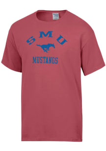 ComfortWash SMU Mustangs Red Garment Dyed Short Sleeve T Shirt