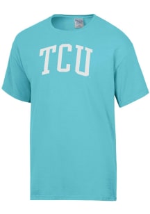 ComfortWash TCU Horned Frogs Blue Garment Dyed Short Sleeve T Shirt