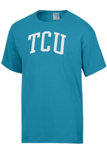 ComfortWash TCU Horned Frogs Teal Garment Dyed Short Sleeve T Shirt