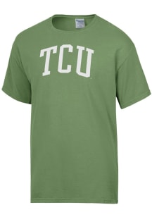 ComfortWash TCU Horned Frogs Green Garment Dyed Short Sleeve T Shirt