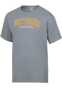 ComfortWash West Virginia Mountaineers Charcoal Garment Dyed Short Sleeve T Shirt