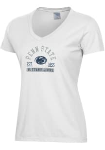 Penn State Nittany Lions White ComfortWash Garment Dyed Short Sleeve T-Shirt