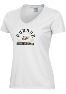 Purdue Boilermakers White ComfortWash Garment Dyed Short Sleeve T-Shirt