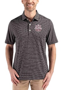 Cutter and Buck Indiana Hoosiers Mens Black 2025 CFP National Champions Forge Eco Fine Line Short..