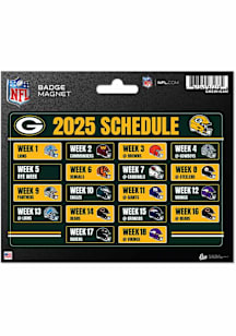 Green Bay Packers Schedule Magnet