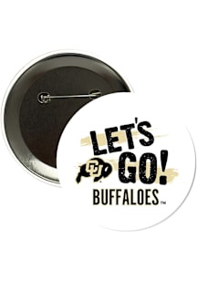 Colorado Buffaloes 3" Lets Go Button - Black