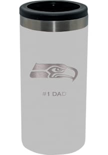 Seattle Seahawks Dad 12oz Coolie - White