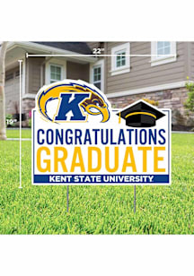 Kent State Golden Flashes Grad Yard Sign - White