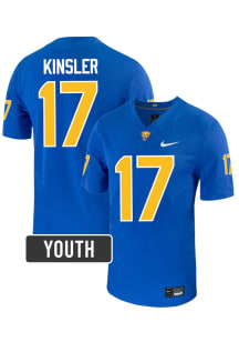 Tony Kinsler Nike Youth Blue Pitt Panthers NIL Name And Number Football Jersey Jersey