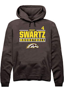 Brady Swartz Western Michigan Broncos Mens Brown NIL Stacked Box Player Hood