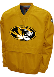 Missouri Tigers Mens Gold Big Logo Windshell Pullover Jackets