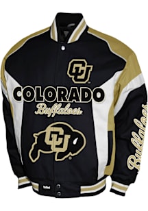 Mens Colorado Buffaloes Driven Cotton Twill Heavyweight Jacket - Black