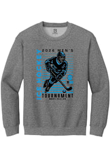 Summit Sportswear Big Ten Mens Graphite 2026 Men's Ice Hockey Tournament Long Sleeve Crew Sweatshi..