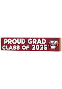 KH Sports Fan Massachusetts Minutemen 3x13 Block Sign Class of 2025 Sign - Maroon