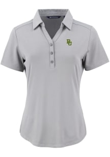 Cutter and Buck Baylor Bears Womens Ash Forge Eco Polo Short Sleeve Polo Shirt