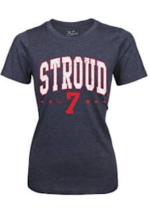 CJ Stroud Houston Texans Womens Navy Blue Triblend Player T-Shirt