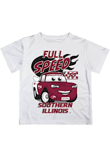 Vive La Fete Southern Illinois Salukis Youth White Full Speed Short Sleeve T-Shirt