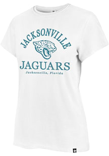 47 Jacksonville Jaguars Womens White Fresh Start Frankie Short Sleeve T-Shirt