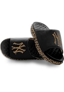 New York Yankees Black Cheetah Dip Womens Shoes