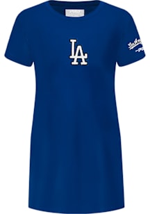 Pro Standard Los Angeles Dodgers Toddler Girls Blue Classic Essentials Short Sleeve Dress