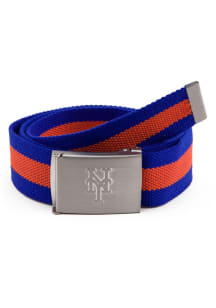 New York Mets Fabric Stripe Mens Belt
