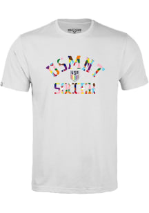 Levelwear USMNT White Richmond Pride Arch 25 Short Sleeve T Shirt