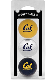 Cal Golden Bears 3 Pack Golf Balls