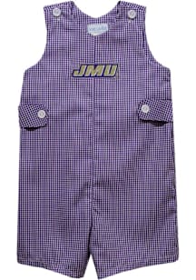Vive La Fete James Madison Dukes Toddler Purple Gingham Overalls