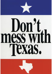 Texas Dont Mess With Texas Postcard