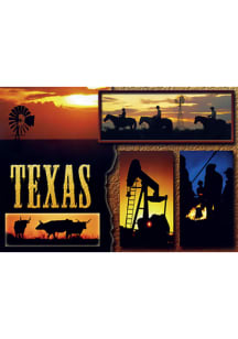 Texas Westen Sunset Postcard