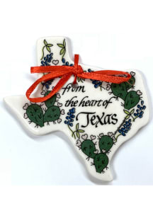 Texas From the Heart of Texas Ceramic Ornament