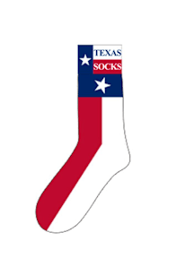 Texas Flag Mens Crew Socks