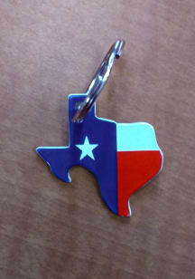 Texas Texas Metal Keychain