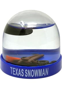 Texas Snowman Water Globe