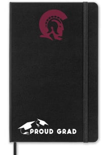 U of A at Little Rock Trojans Proud Grad team logo Notebook and Folder - Black