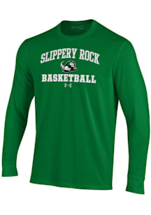 Under Armour Slippery Rock Green Basketball Performance Long Sleeve T Shirt